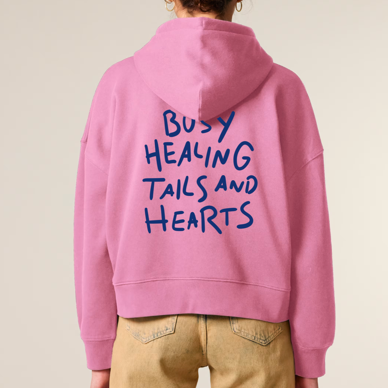 Organic Damen Zip Hoodie - Busy Healing -