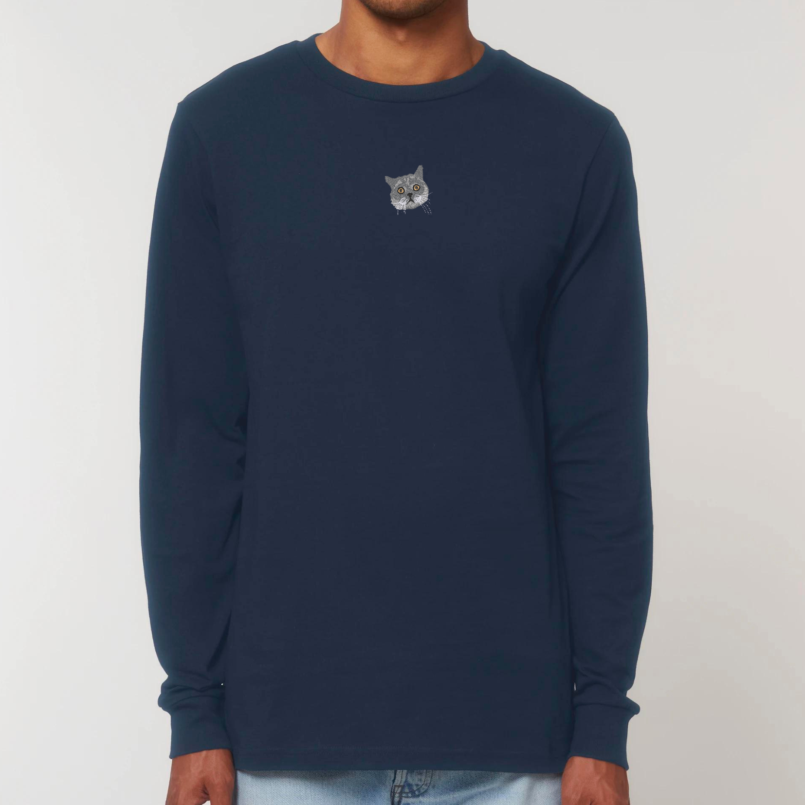 Organic Unisex Longsleeve - Stickerei -