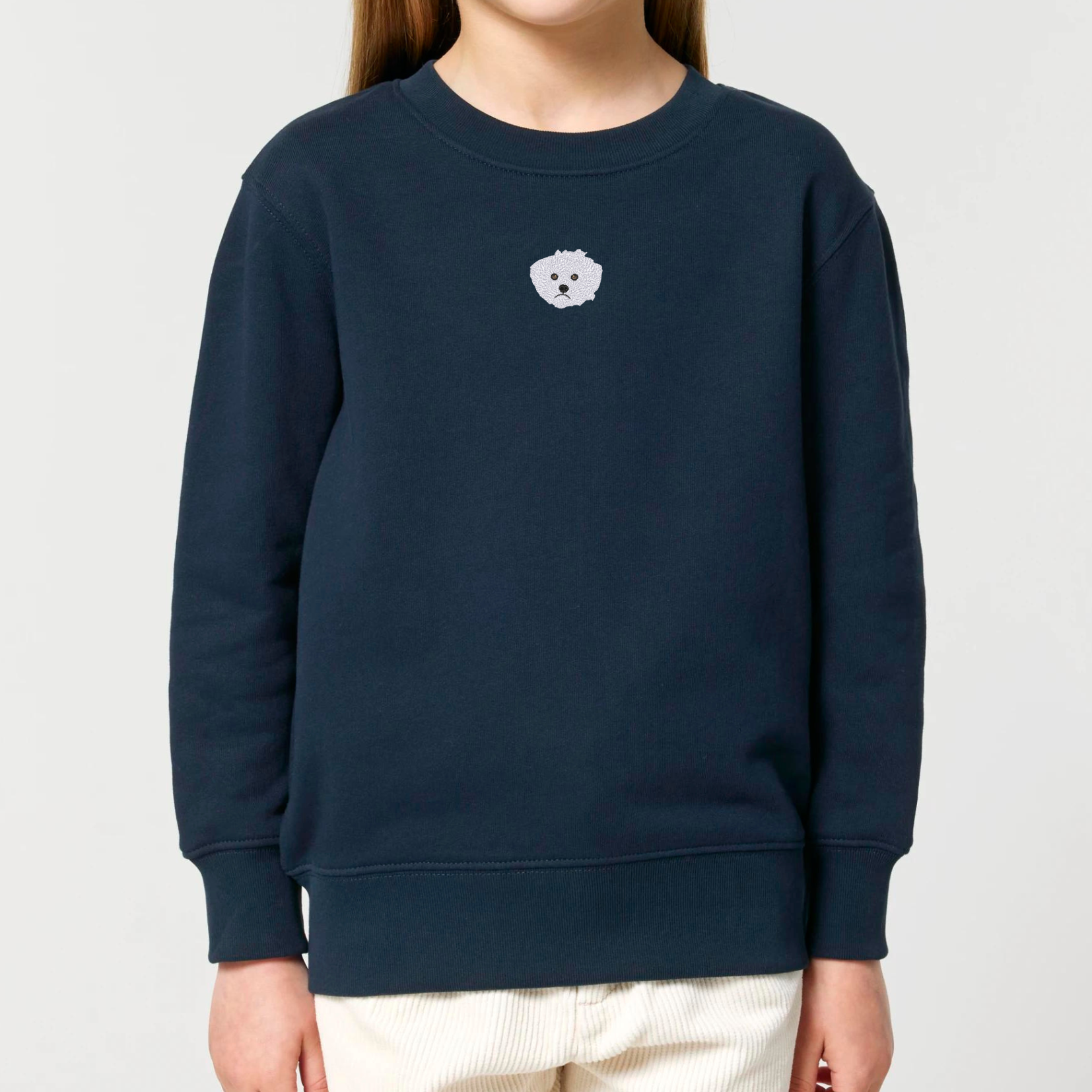 Organic Kids Sweatshirt - Stickerei -