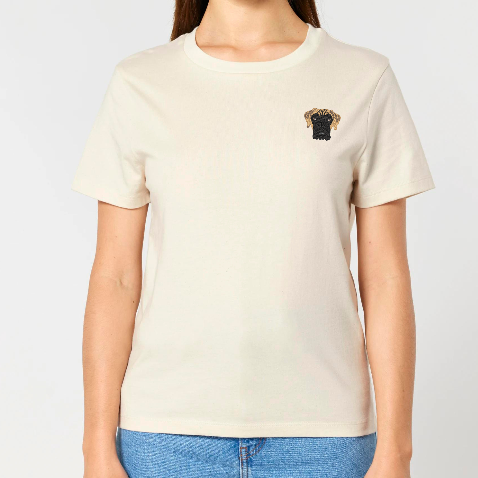 Organic Damen Shirt - Stickerei -