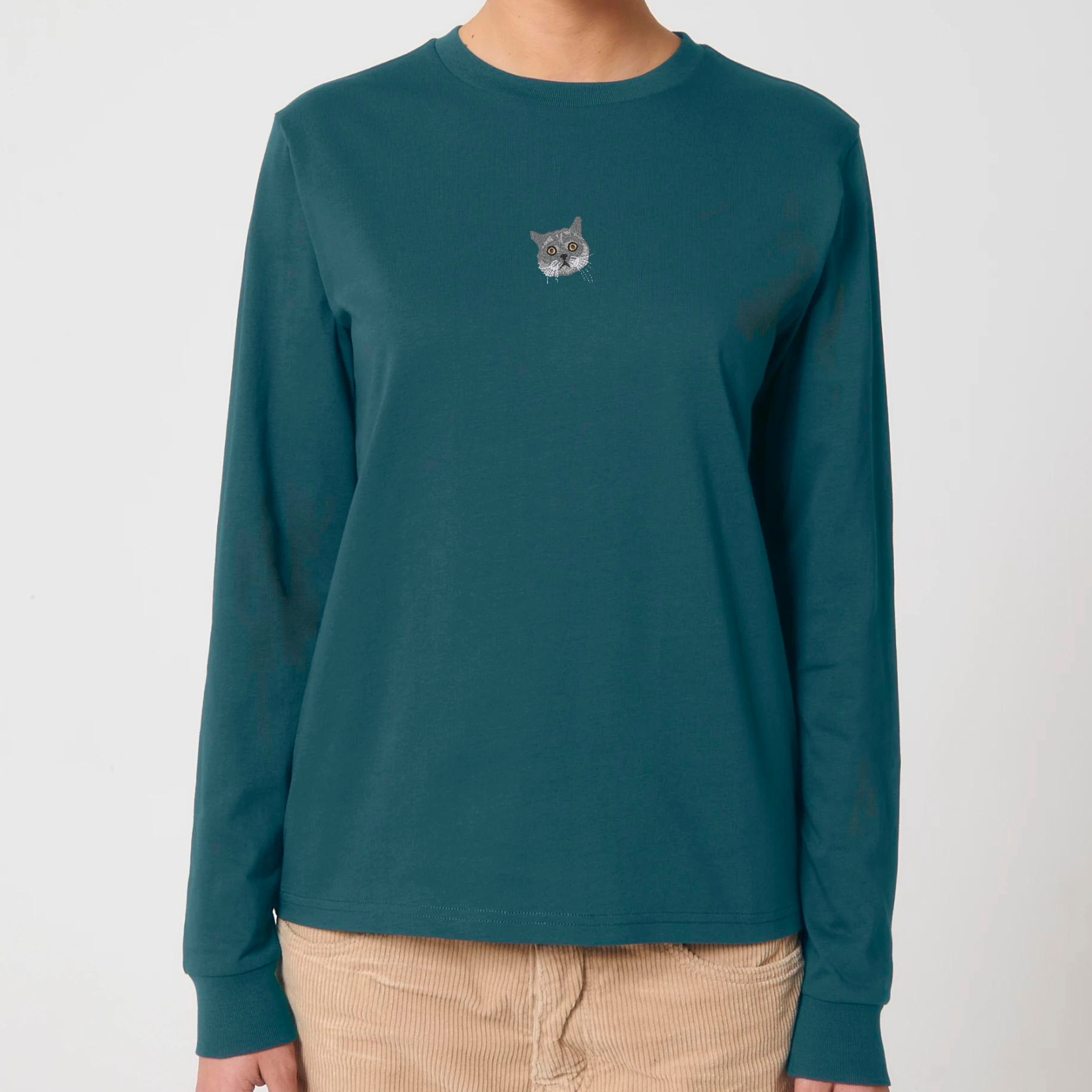 Organic Unisex Longsleeve - Stickerei -