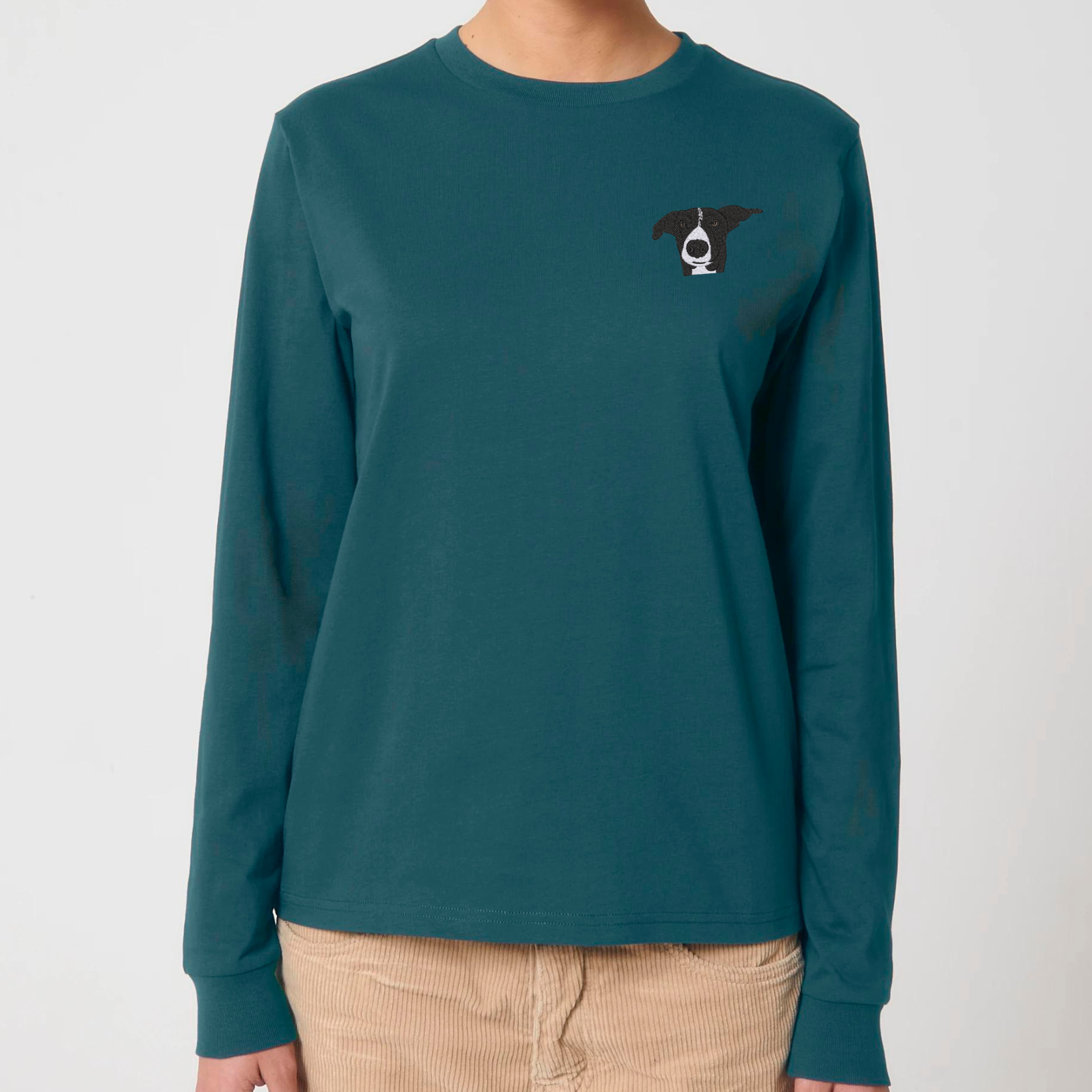 Organic Unisex Longsleeve - Stickerei -