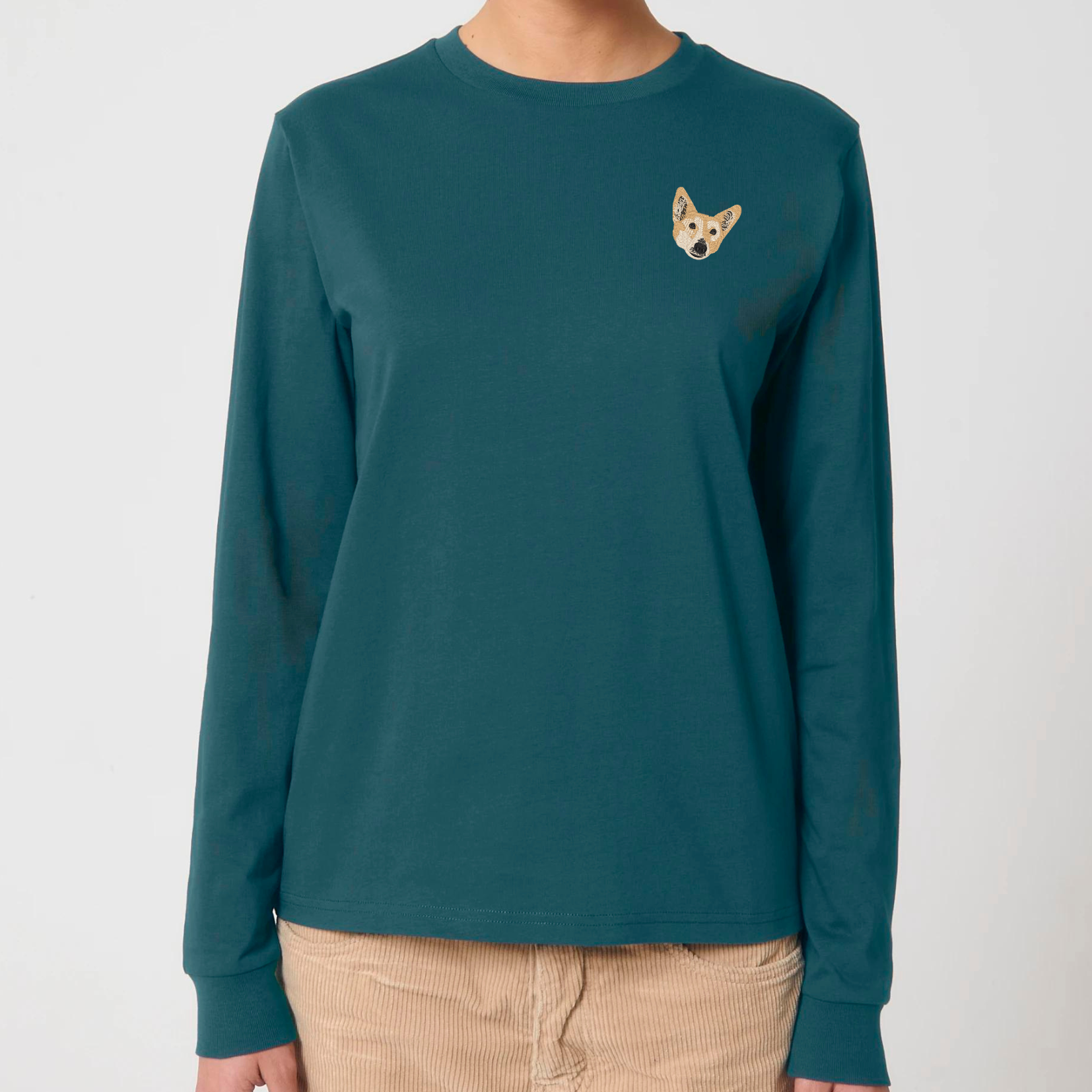 Organic Unisex Longsleeve - Stickerei -