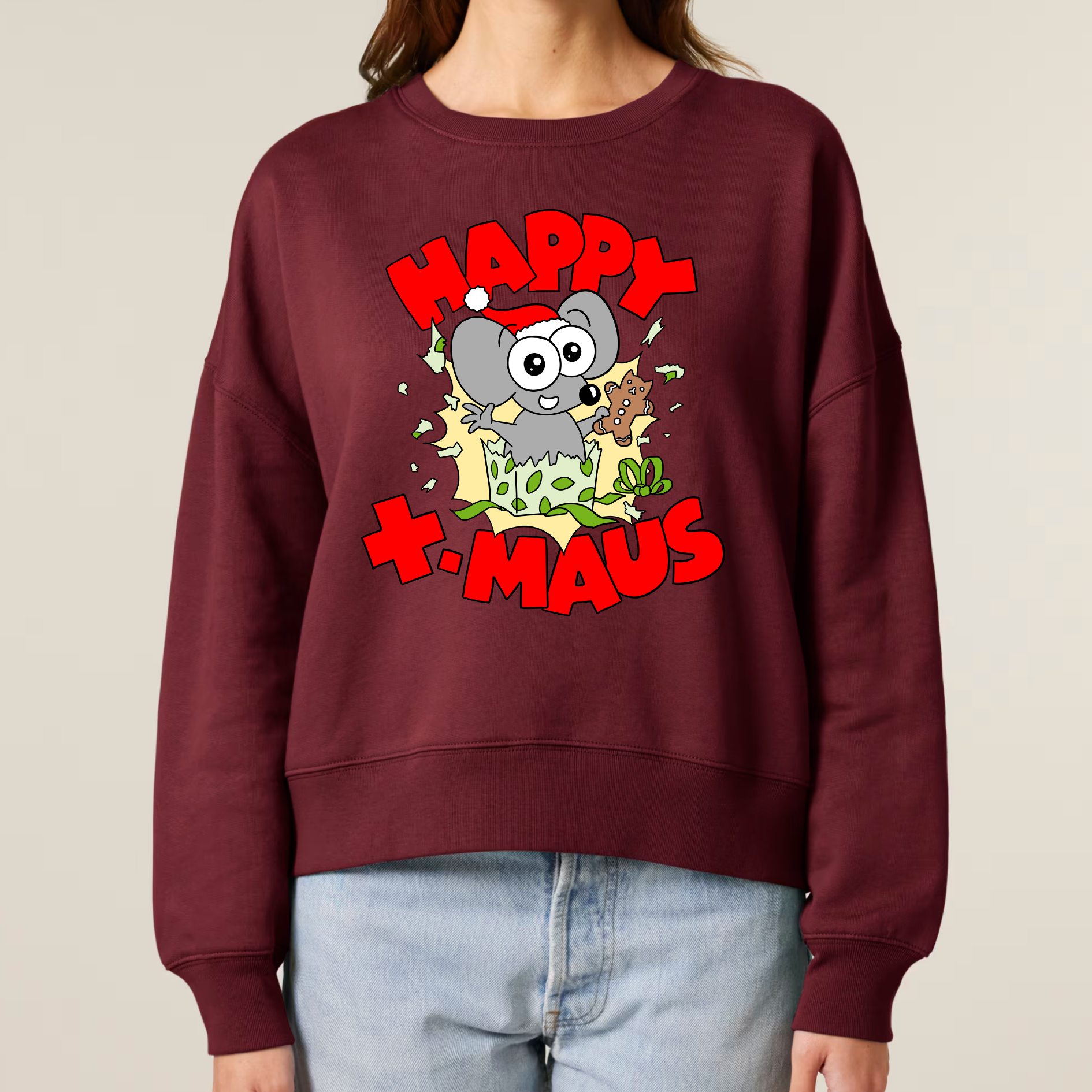 Organic Damen Sweatshirt - X-MAUS -