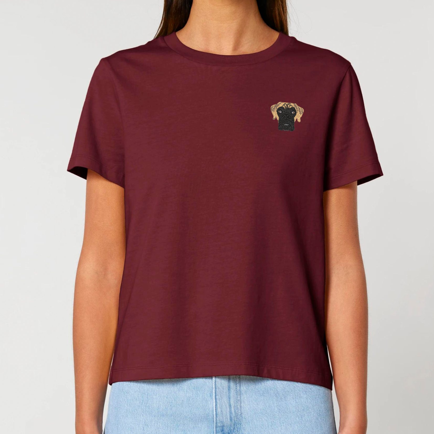 Organic Damen Shirt - Stickerei -