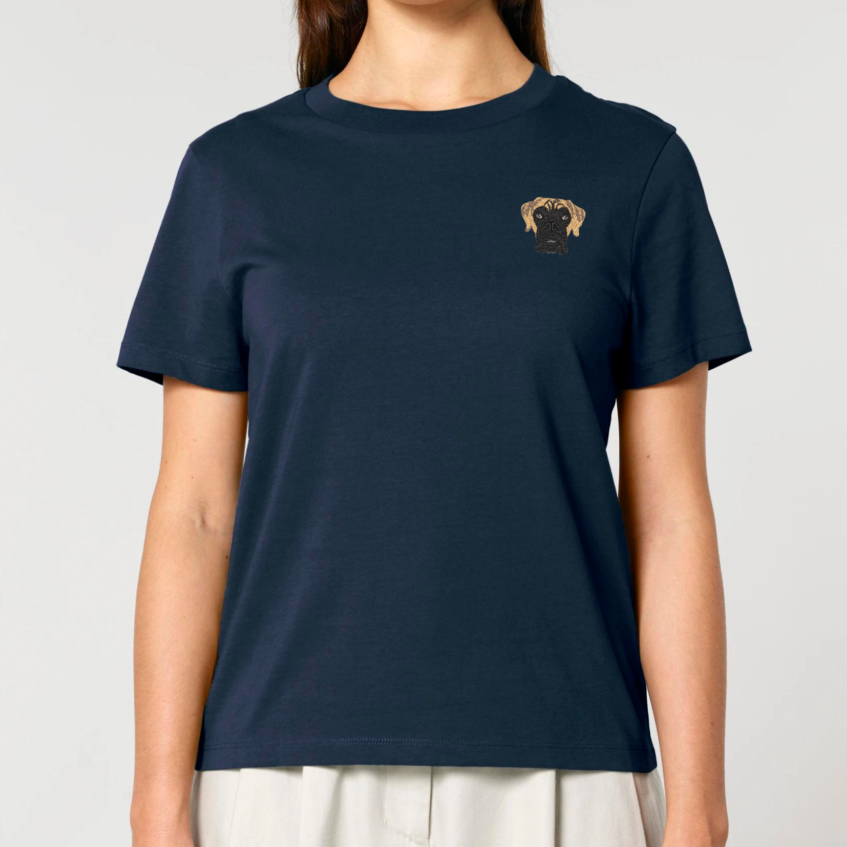 Organic Damen Shirt - Stickerei -