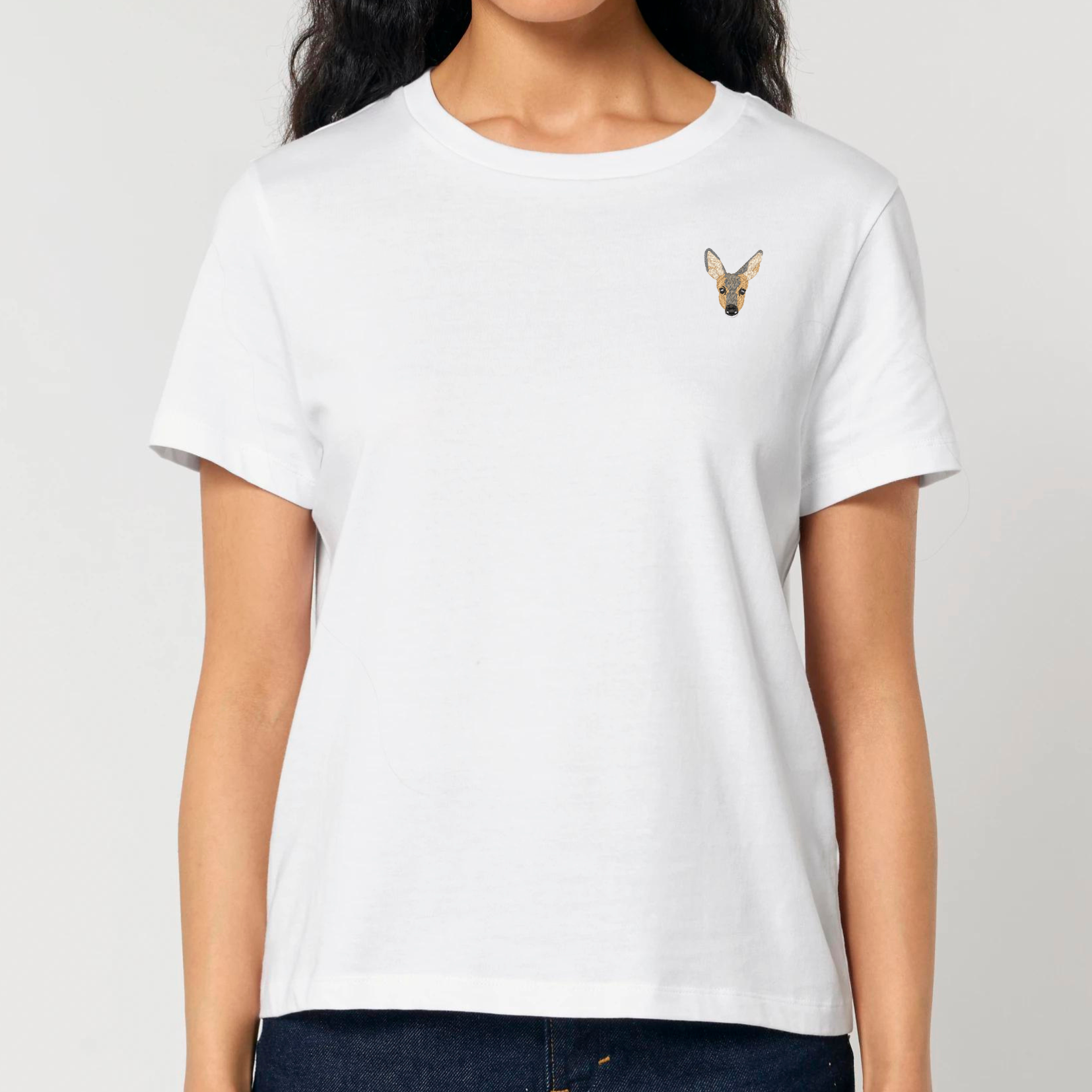 Organic Damen Shirt - Rehkitz -