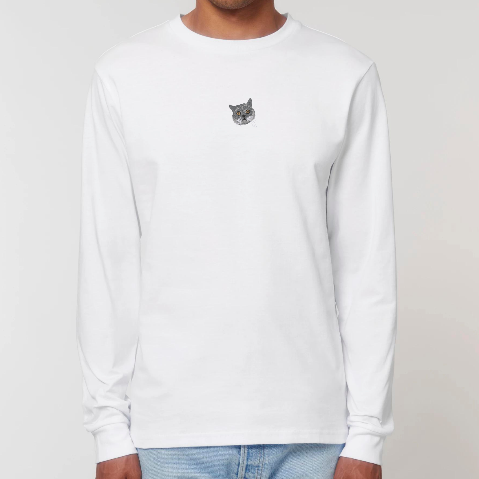 Organic Unisex Longsleeve - Stickerei -