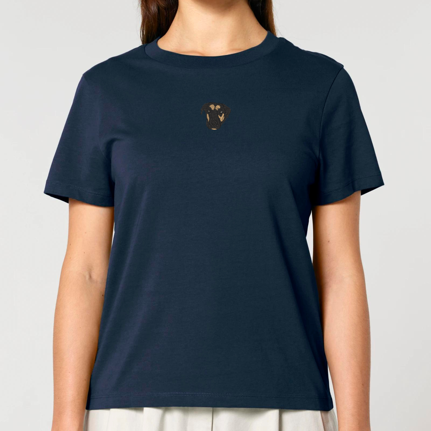 Organic Damen Shirt - Stickerei -