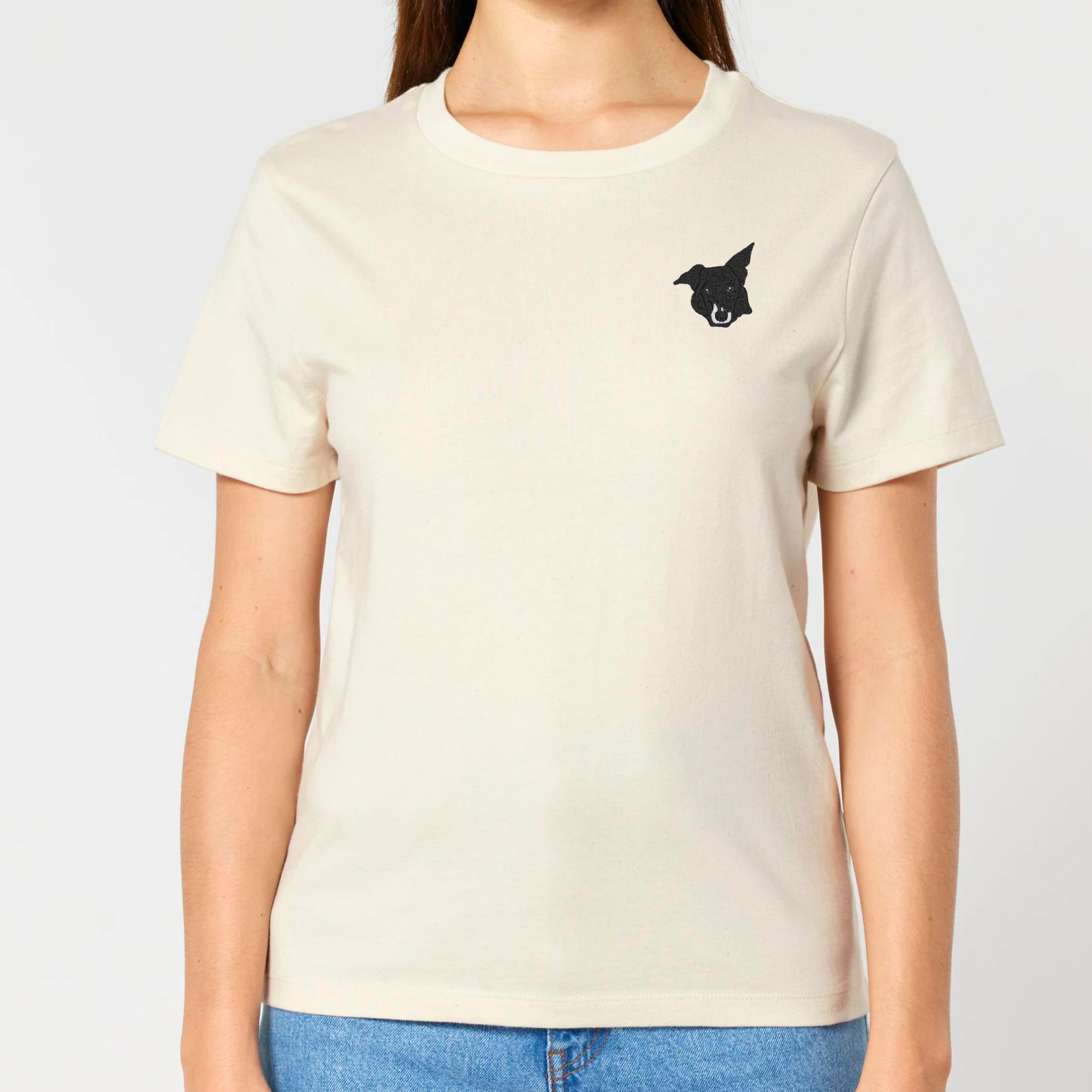 Organic Damen Shirt - Stickerei -