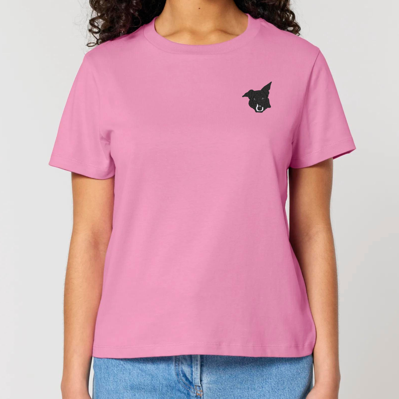 Organic Damen Shirt - Stickerei -