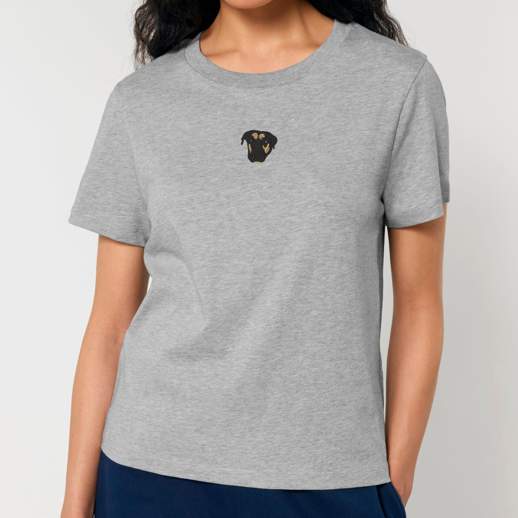 Organic Damen Shirt - Stickerei -