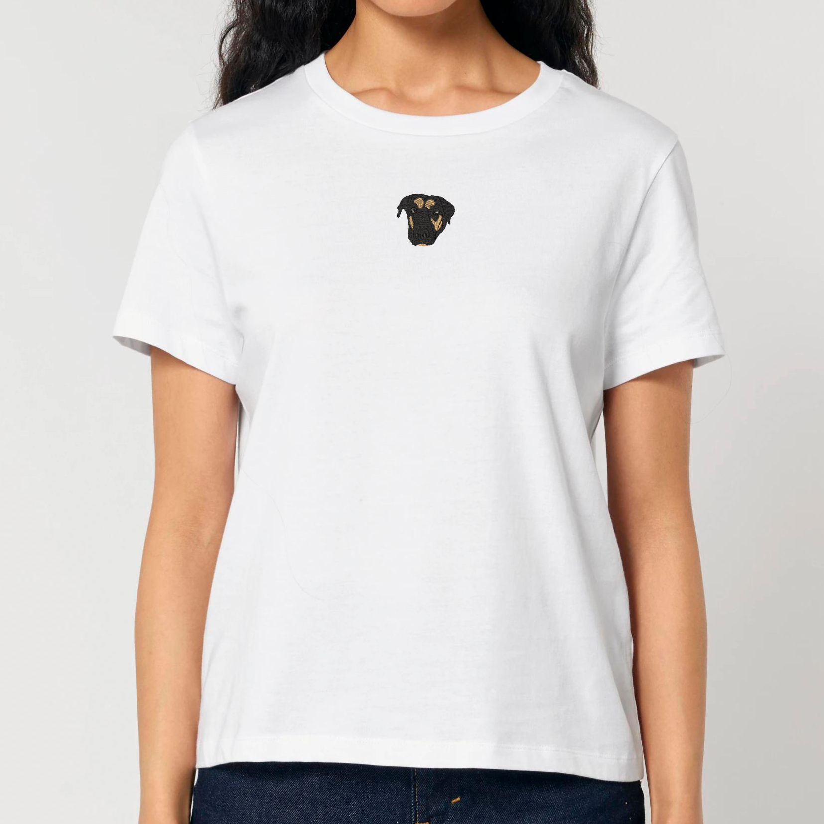 Organic Damen Shirt - Stickerei -