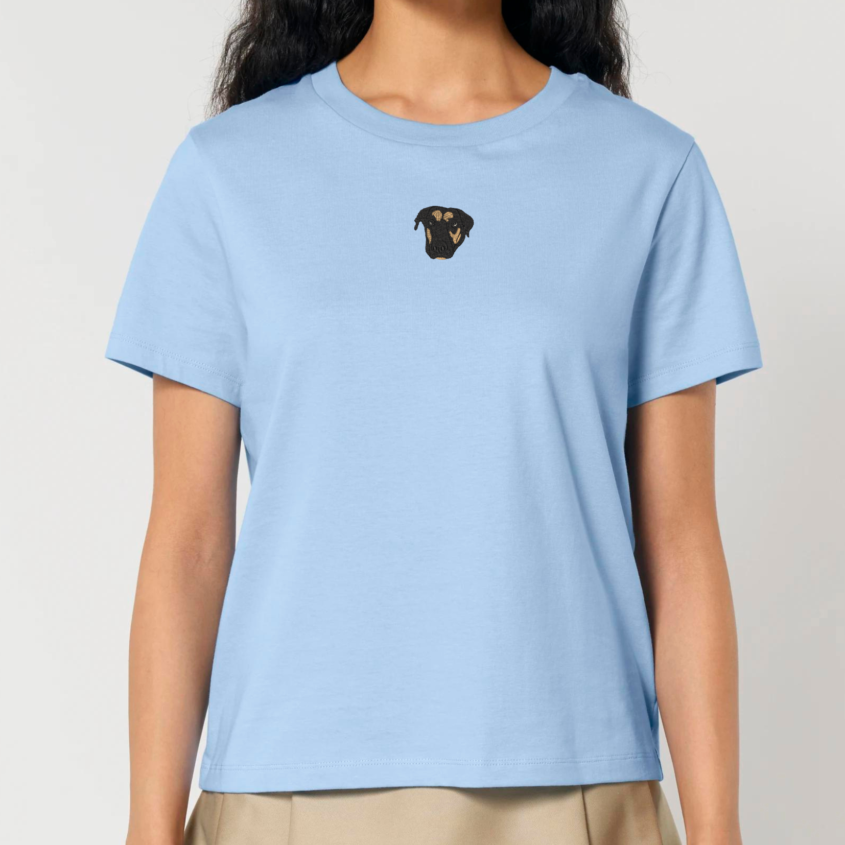 Organic Damen Shirt - Stickerei -