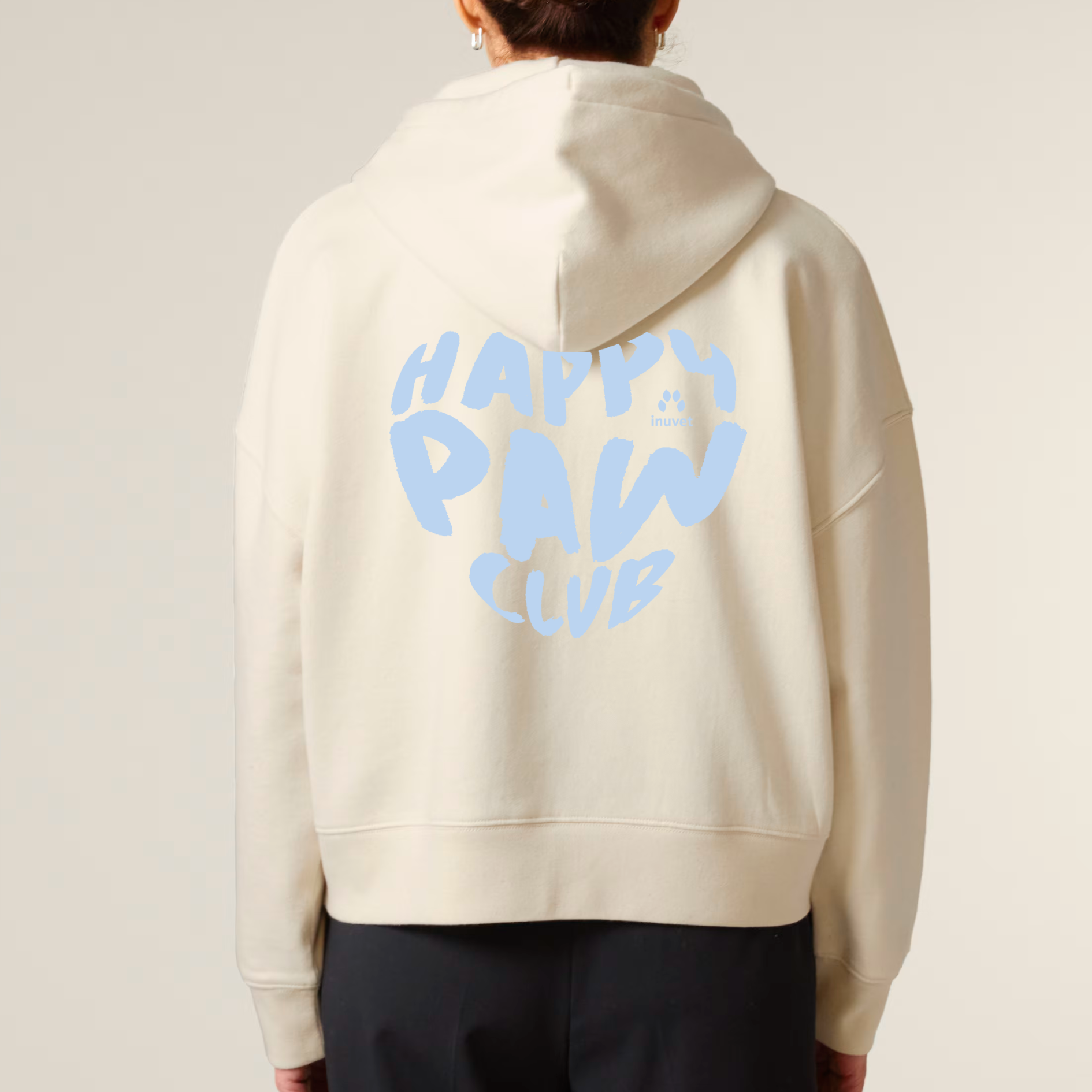 Organic Damen Zip Hoodie - Happy Paw Club -