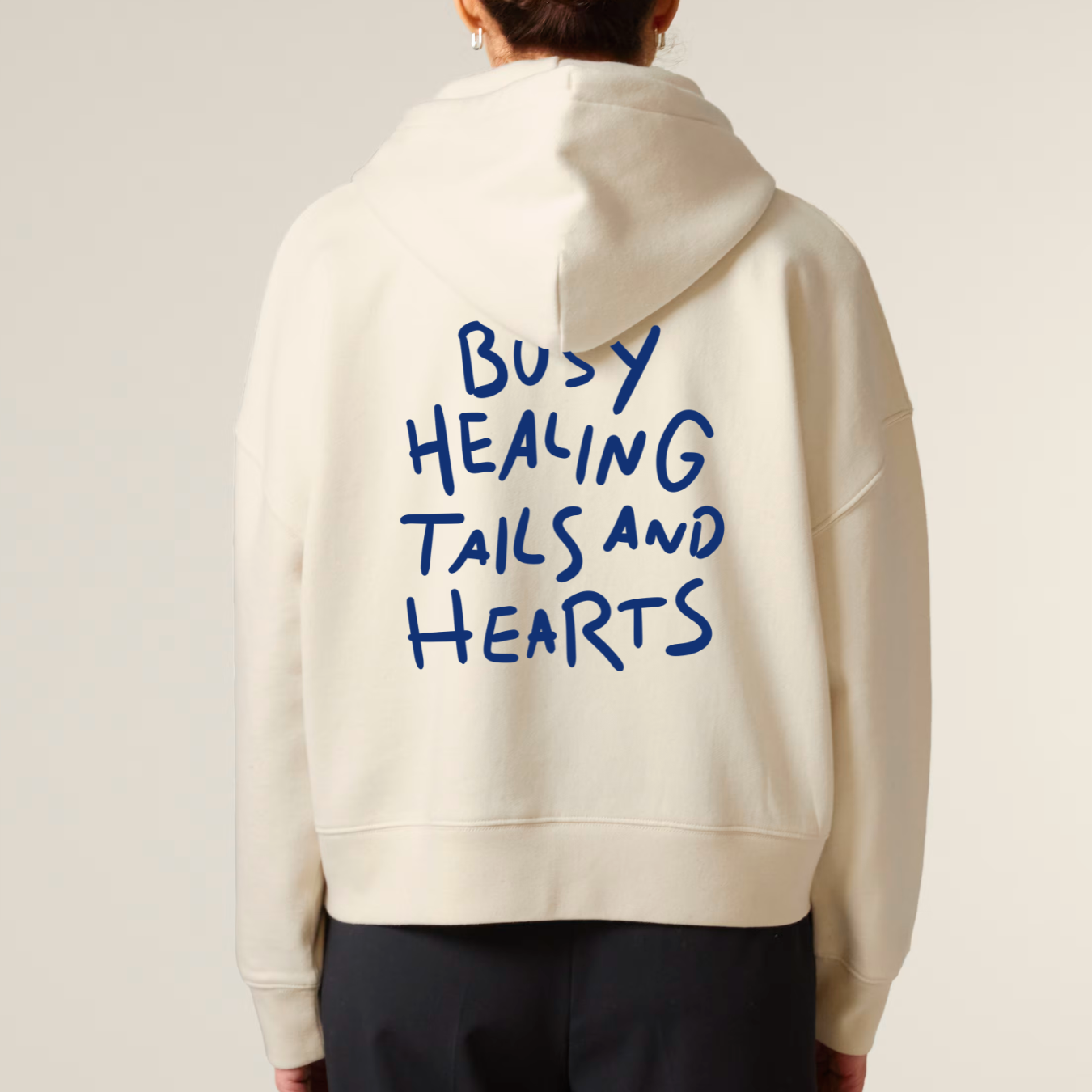 Organic Damen Zip Hoodie - Busy Healing -