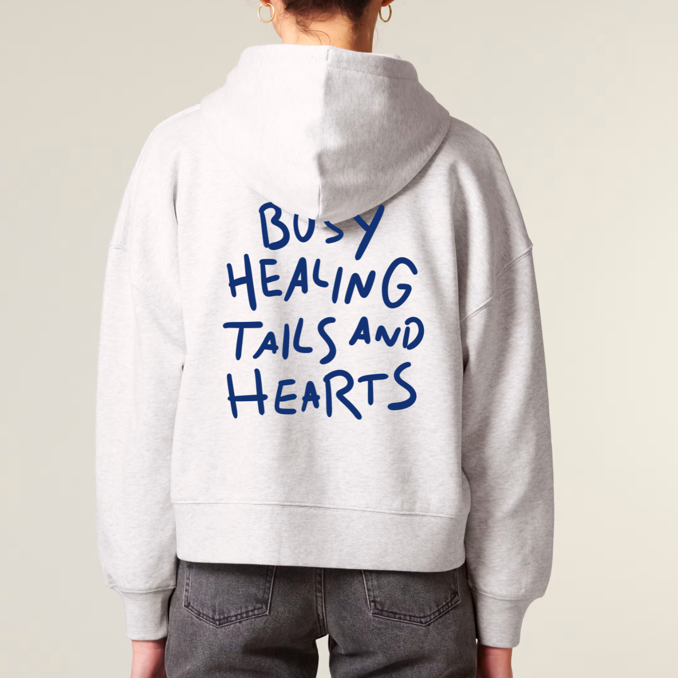 Organic Damen Zip Hoodie - Busy Healing -