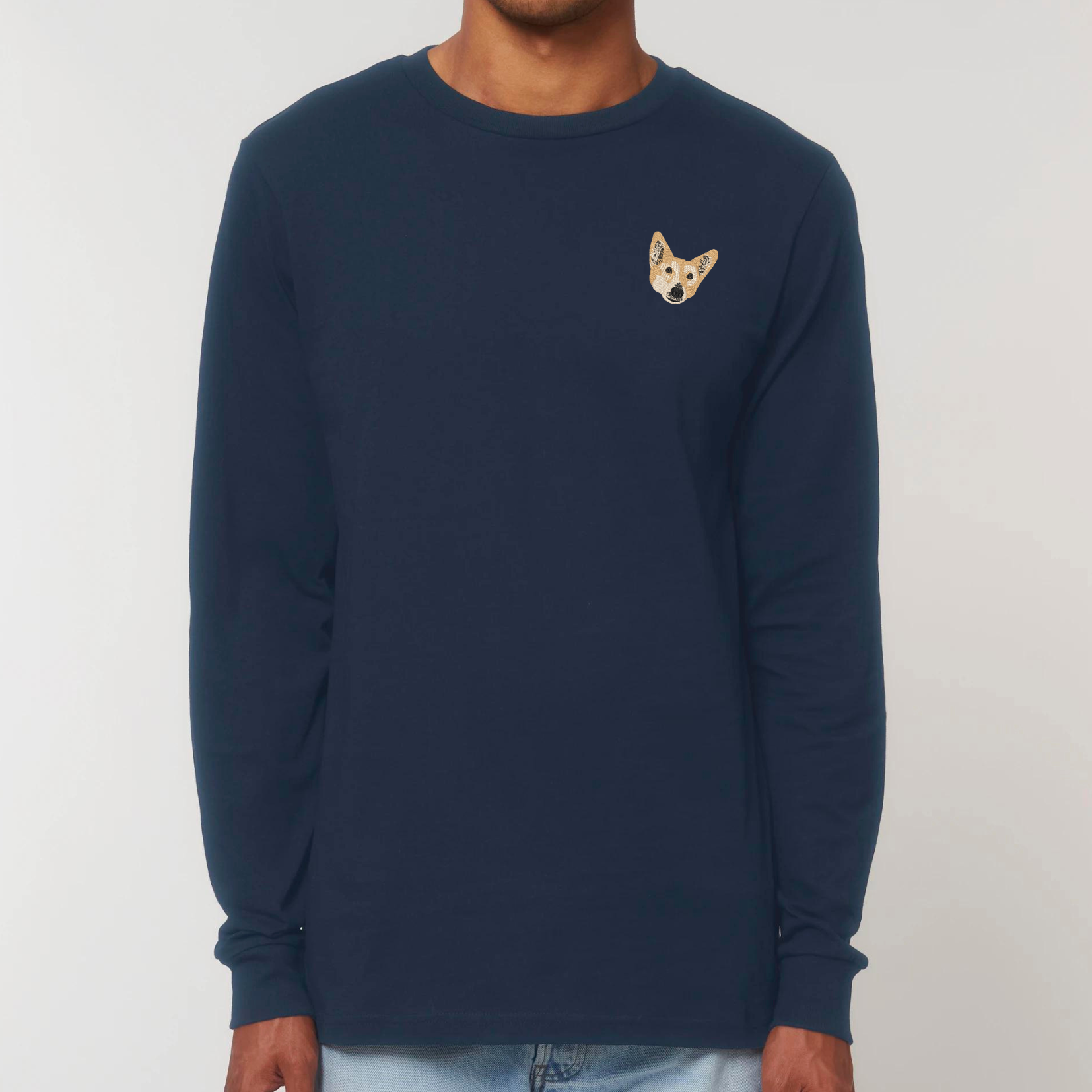 Organic Unisex Longsleeve - Stickerei -