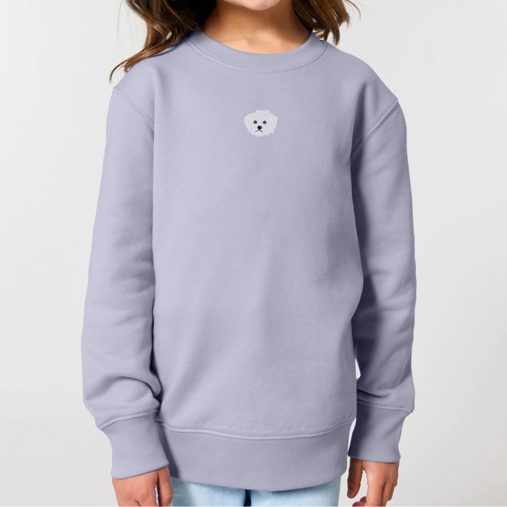 Organic Kids Sweatshirt - Stickerei -