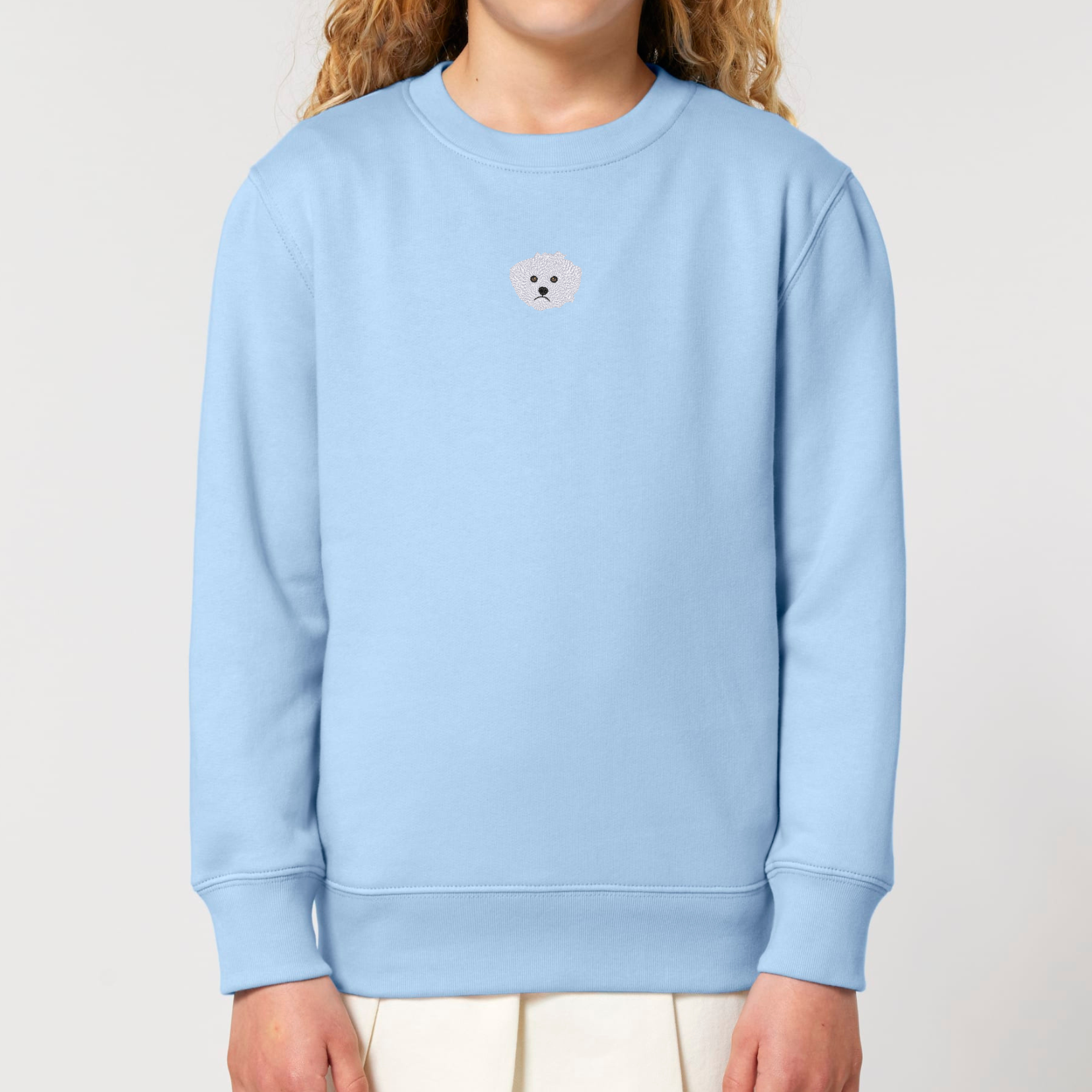 Organic Kids Sweatshirt - Stickerei -