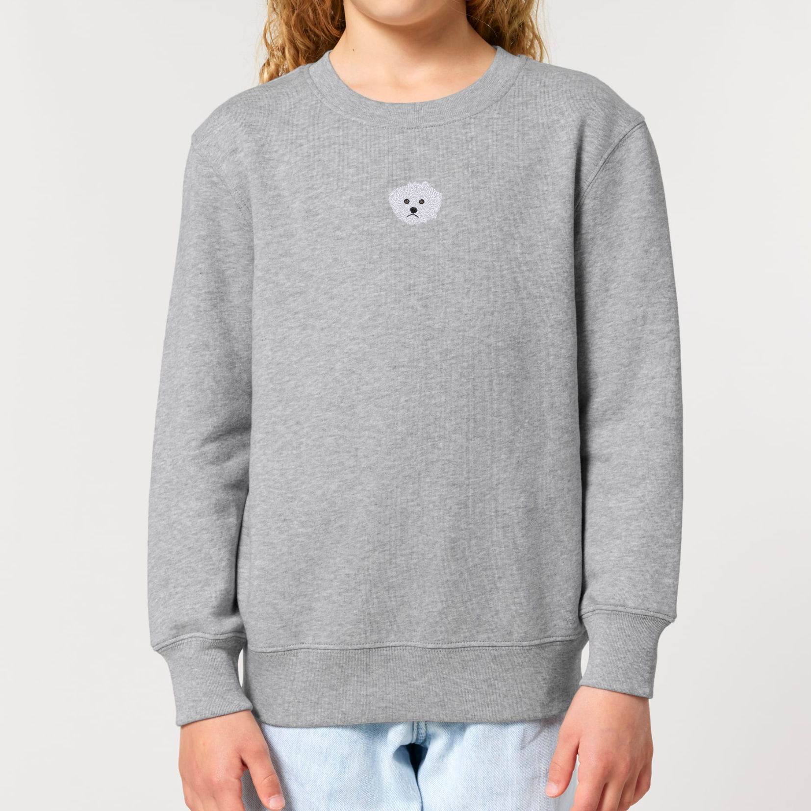 Organic Kids Sweatshirt - Stickerei -