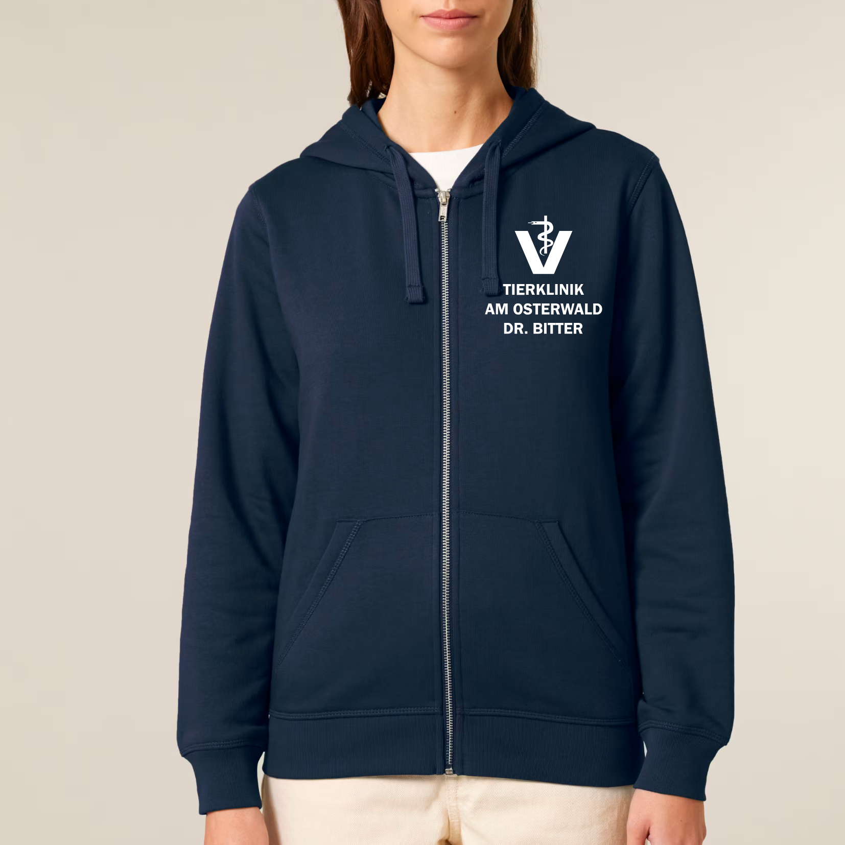 Organic Unisex Zip Hoodie - Bitter -