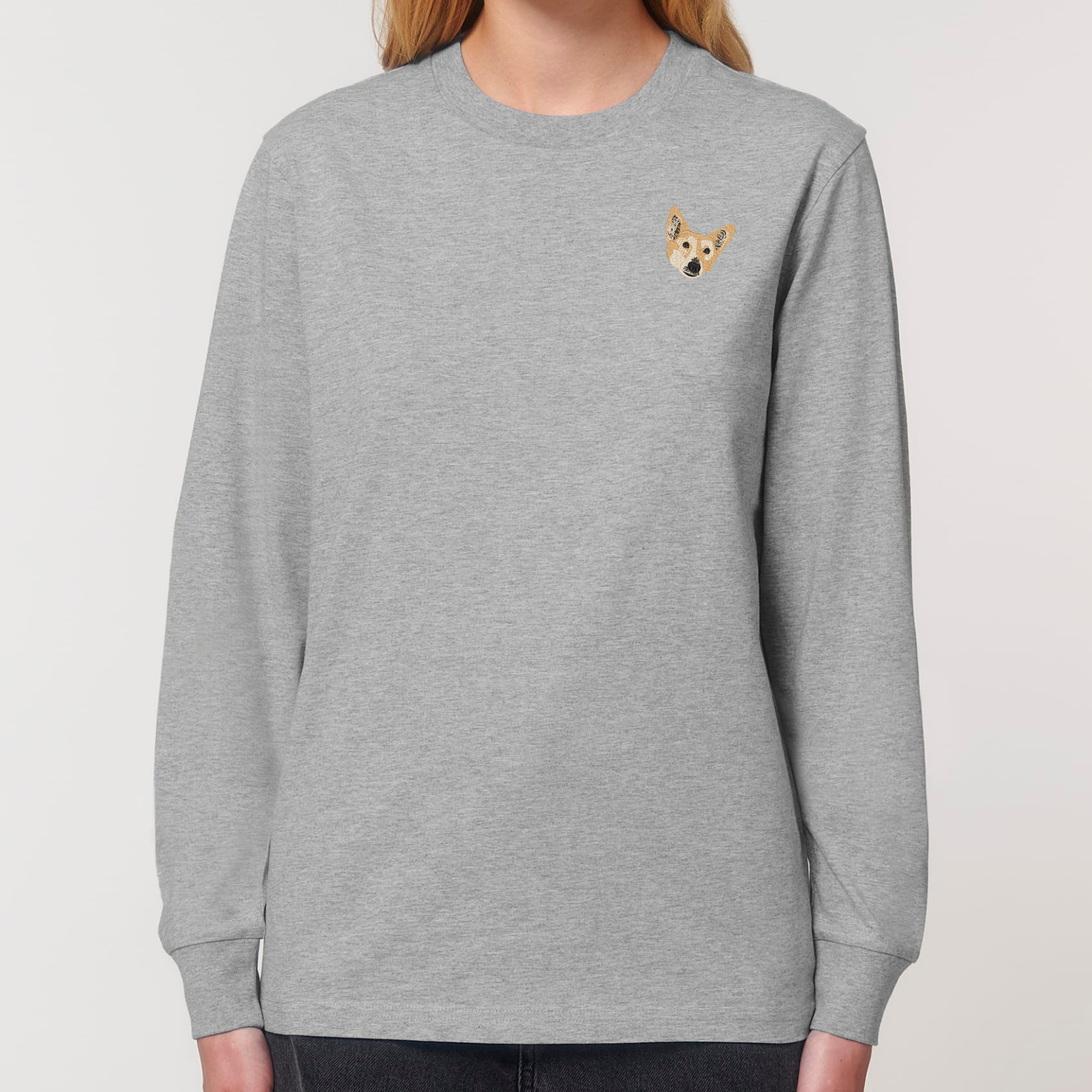 Organic Unisex Longsleeve - Stickerei -