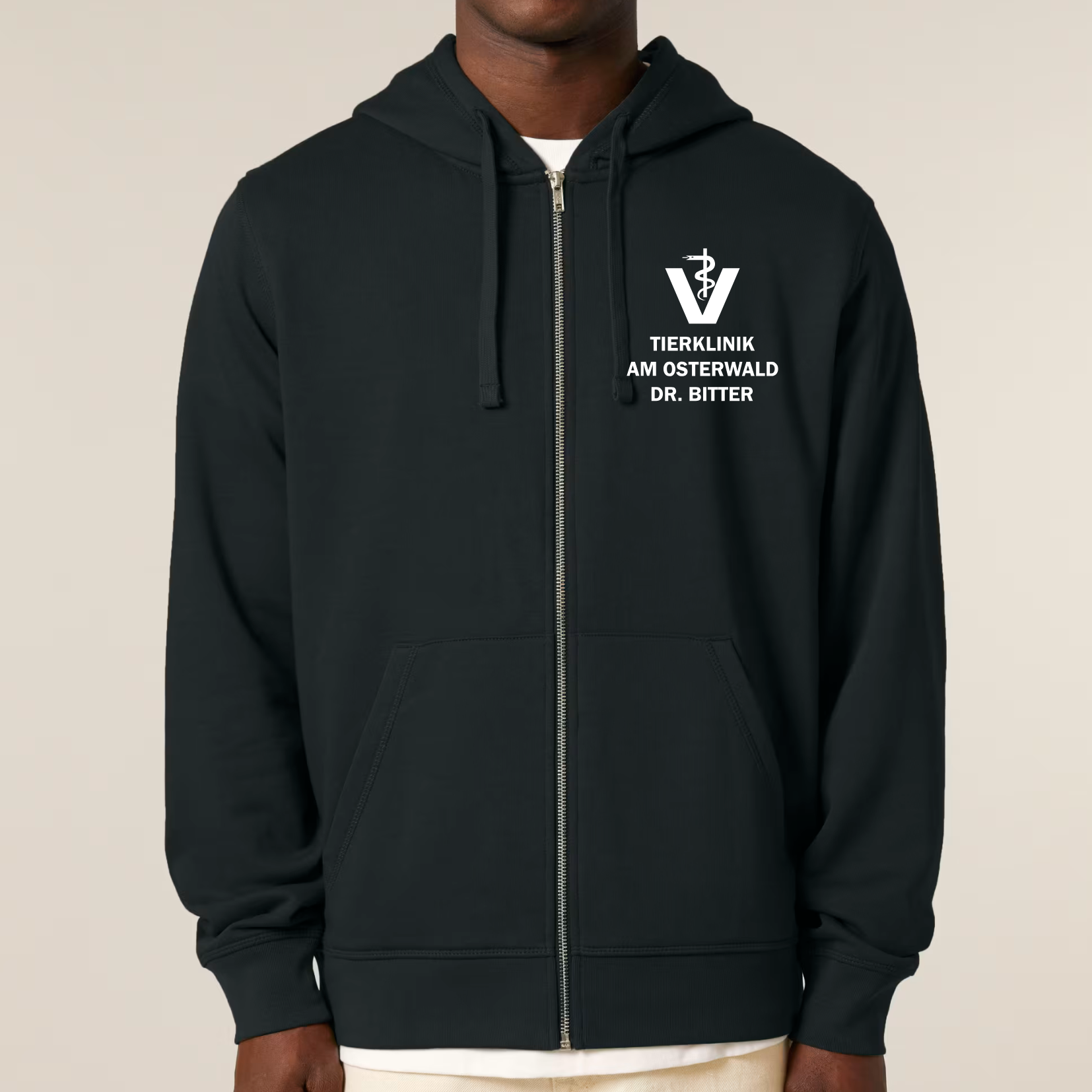 Organic Unisex Zip Hoodie - Bitter -