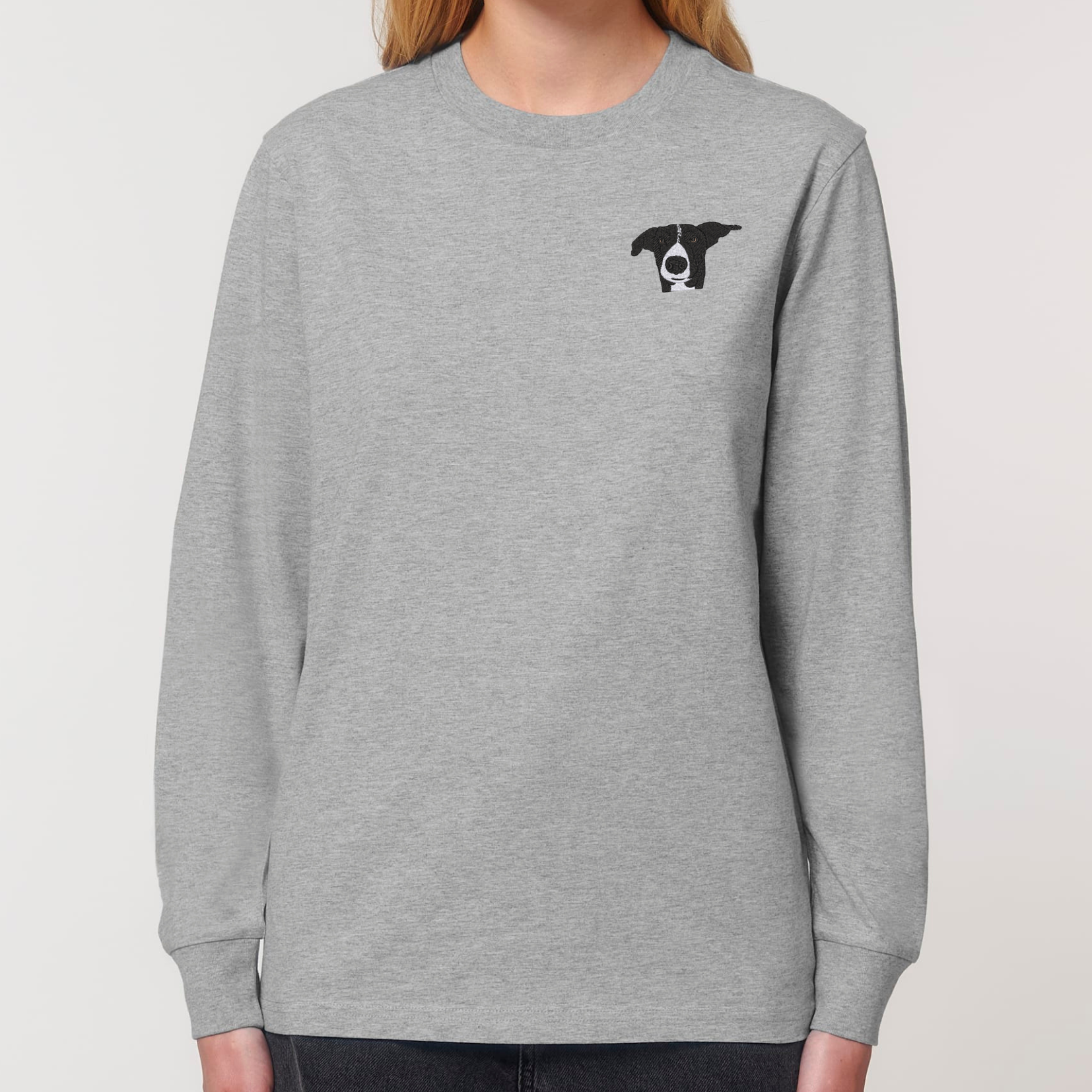 Organic Unisex Longsleeve - Stickerei -