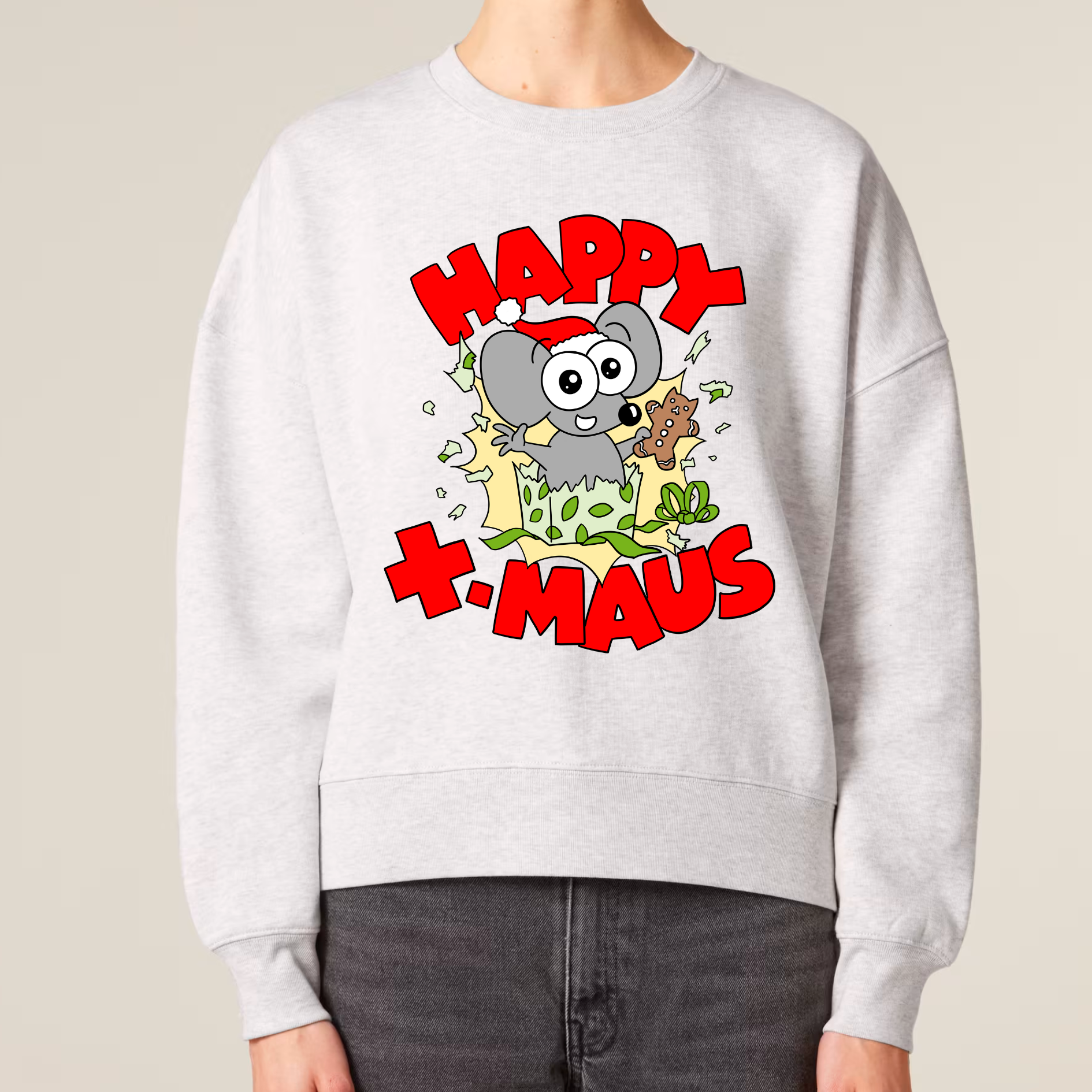 Organic Damen Sweatshirt - X-MAUS -