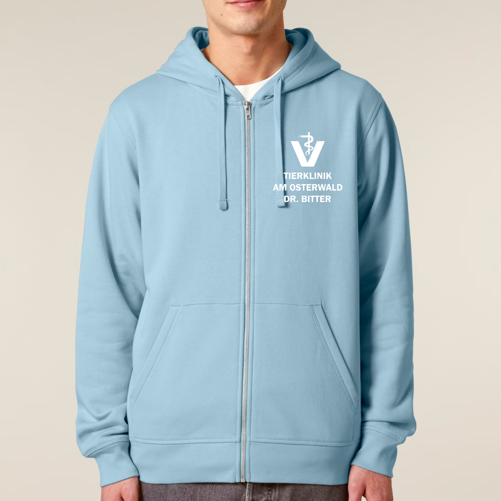 Organic Unisex Zip Hoodie - Bitter -