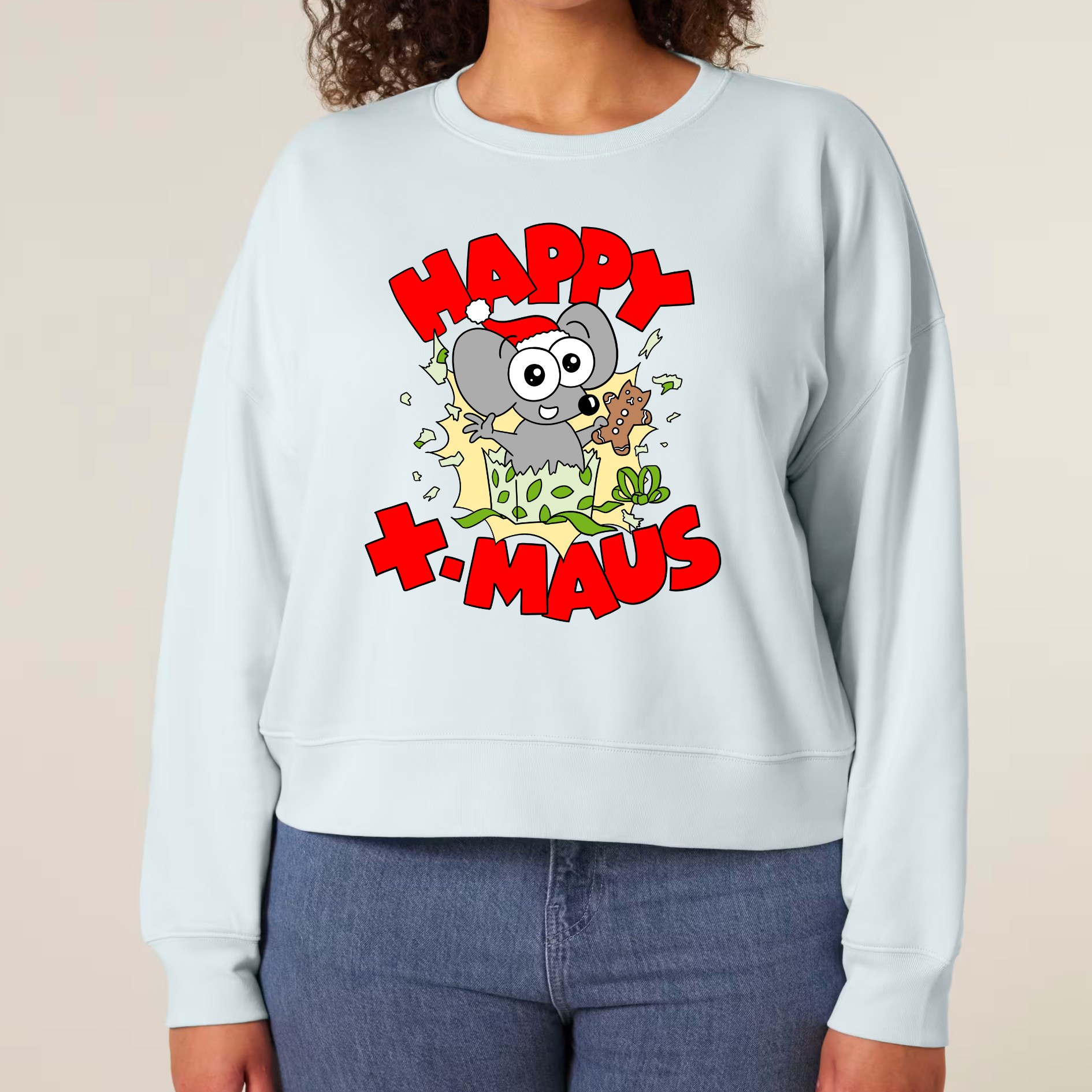 Organic Damen Sweatshirt - X-MAUS -