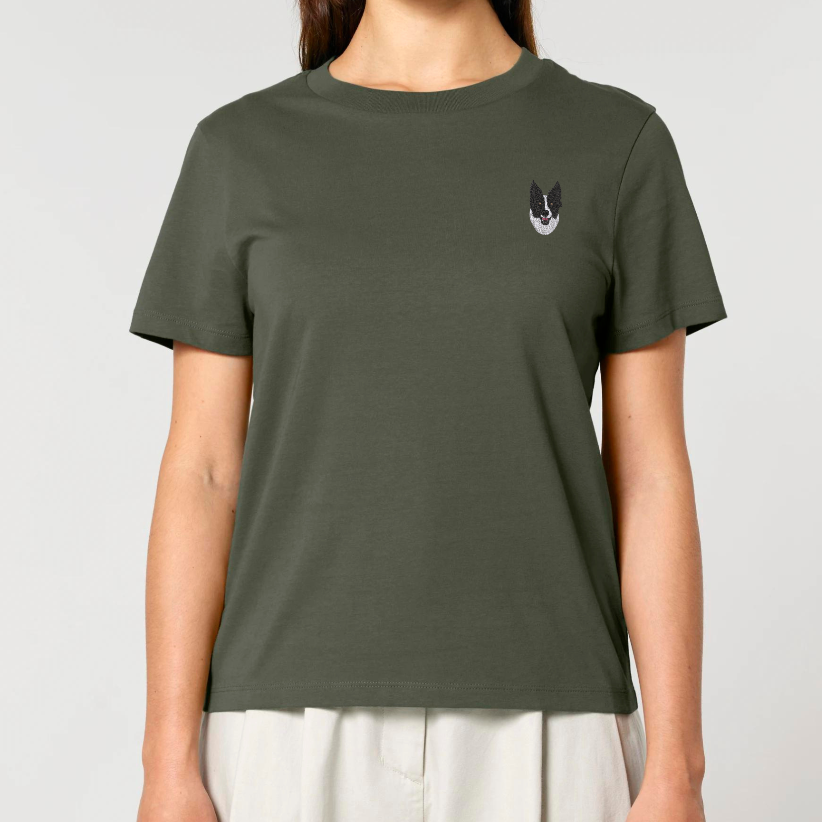 Organic Damen Shirt - Stickerei -