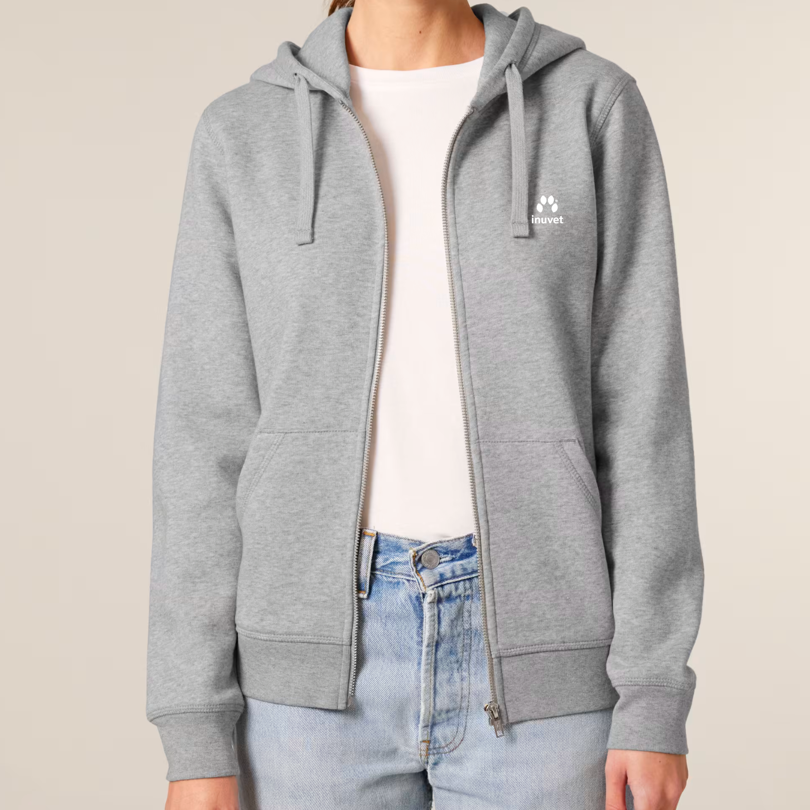 Organic Unisex Zip Hoodie - Durchfall -