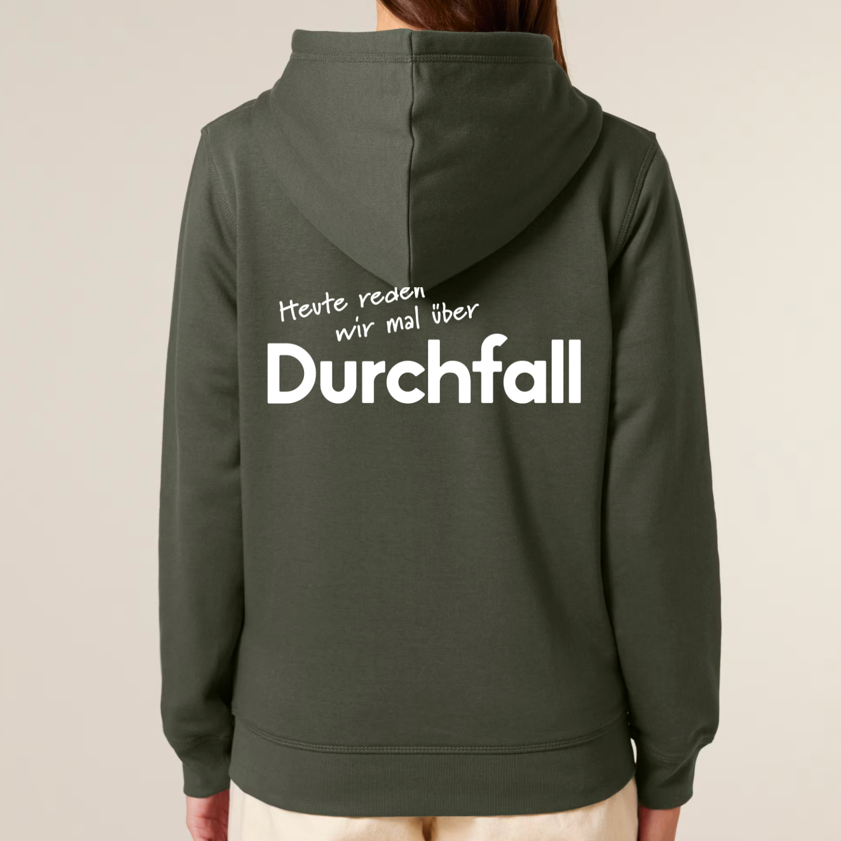 Organic Unisex Zip Hoodie - Durchfall -