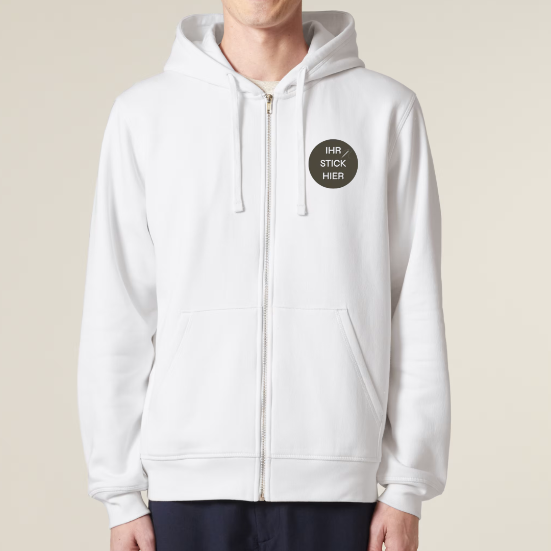 Personalisierte Stickerei - auf Unisex Zip Hoodie -